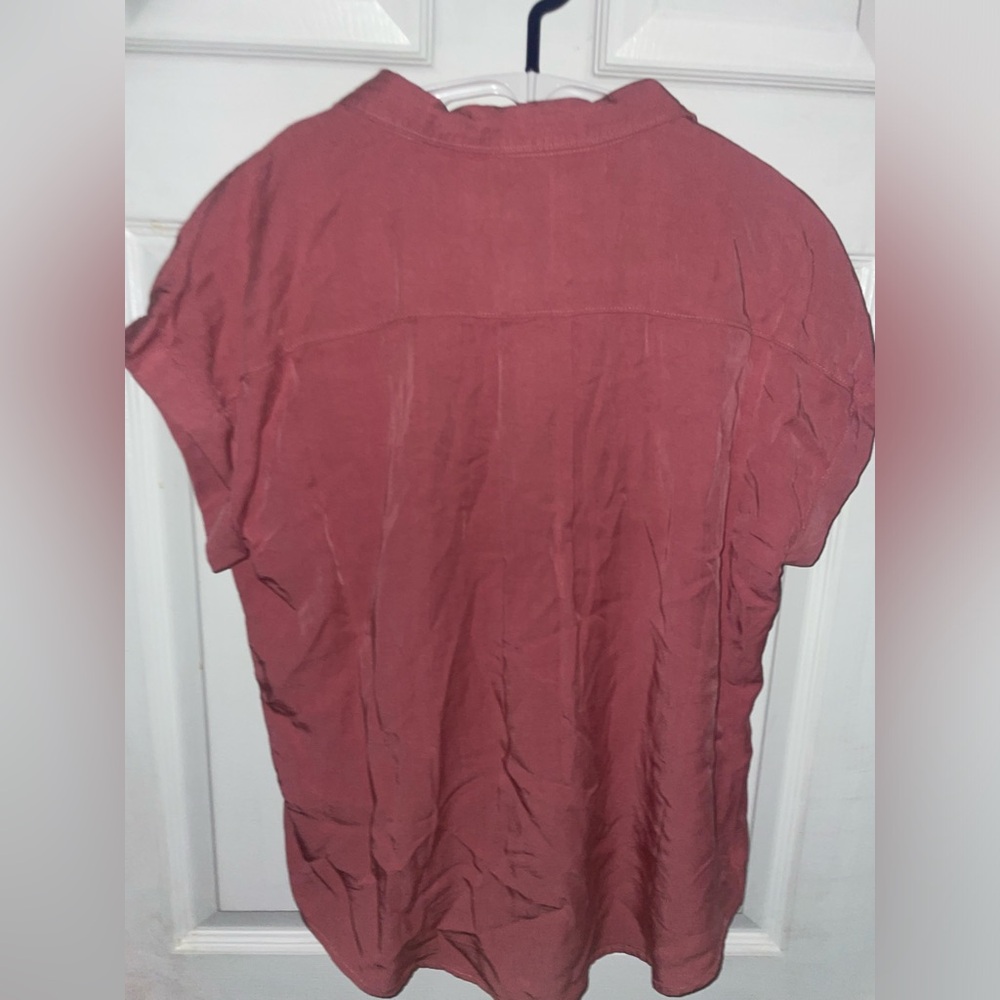 Zenana Salmon Button Up Top - Picture 7 of 10